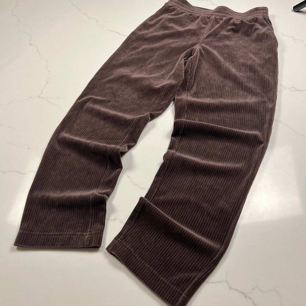 Lululemon Corduroy Pants Women Espresso Brown Ribbed Straight Leg LW5GA5S
